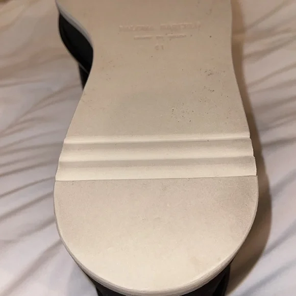 Paloma Barcelo made in Spain, black leather wedge, size 41 - Picture 12 of 12